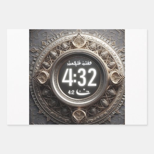 Omarm vasten, iftar, suhoor & Spiritueel reflecter Inpakpapier Vel (Voorkant)