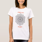 Omarm vrede Zen Mandala Craft T-shirt (Voorkant)