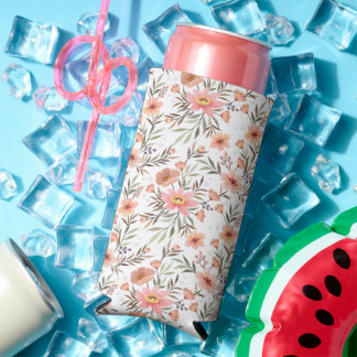 Omarm vreugde: Kleurrijke Boho bloemen Seltzer Blikjeskoeler