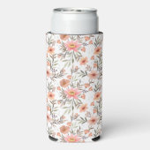 Omarm vreugde: Kleurrijke Boho bloemen Seltzer Blikjeskoeler (Seltzer Achterkant)