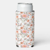 Omarm vreugde: Kleurrijke Boho bloemen Seltzer Blikjeskoeler (Seltzer Voorkant)