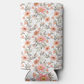 Omarm vreugde: Kleurrijke Boho bloemen Seltzer Blikjeskoeler (Achterkant)