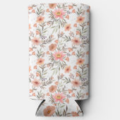 Omarm vreugde: Kleurrijke Boho bloemen Seltzer Blikjeskoeler (Voorkant)
