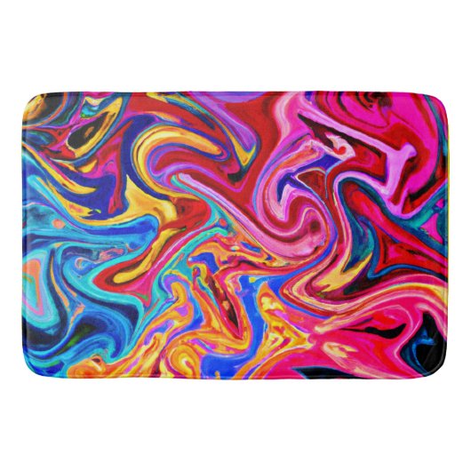 Omarmen Abstractie voor Visuele Impact Badmat (Voorkant)