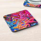 Omarmen Abstractie voor Visuele Impact Bier Onderzetter (Linkerzijde)