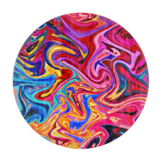 Omarmen Abstractie voor Visuele Impact Snijplank (Voorkant)