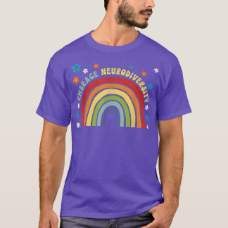 omarmen het t-shirt van de neurodiversiteit en aut