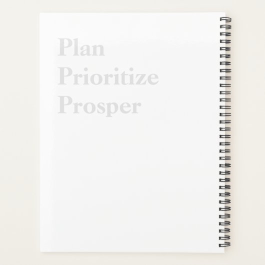 Omarmen overvloed: Hydrangea-ontworpen planner (Achterkant)