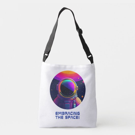  omarmen van de ruimte 2 in 1 Canvas tas (Achterkant)