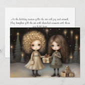 Omarmen van vreugde en warmte: een hartelijke kers feestdagenkaart (Voorkant / Achterkant)