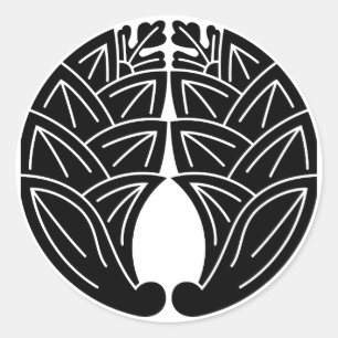 Omarmende Japanse gember Ronde Sticker