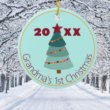 Oma's 1e Kerstmis Foto Ornament