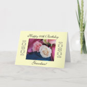 Oma's 80ste verjaardag kaart (Voorkant)