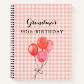 Oma's 90e verjaardag notitieboek (Voorkant)