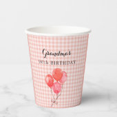 Oma's 90e verjaardag papieren bekers (Voorkant)