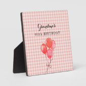 Oma's 90ste verjaardag fotoplaat (Voorkant)