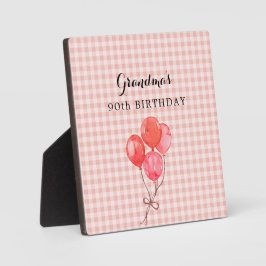 Oma's 90ste verjaardag fotoplaat