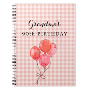 Oma's 90ste verjaardag notitieboek