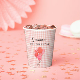 Oma's 90ste verjaardag papieren bekers