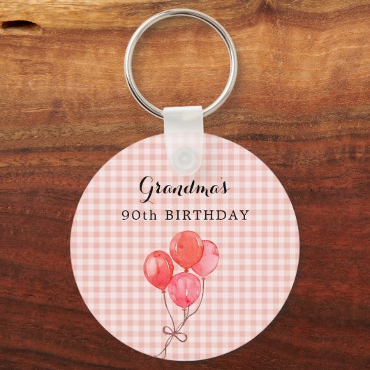 Oma's 90ste verjaardag sleutelhanger (Voorkant)