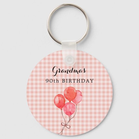 Oma's 90ste verjaardag sleutelhanger (Achterkant)