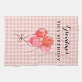 Oma's 90ste verjaardag theedoek (Horizontaal)