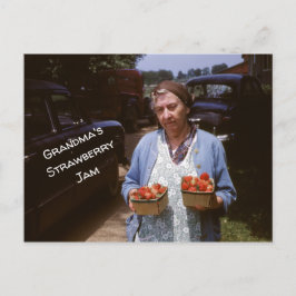 Oma's aardbei Recipe Vers aardbeien Oude aardbeien Briefkaart