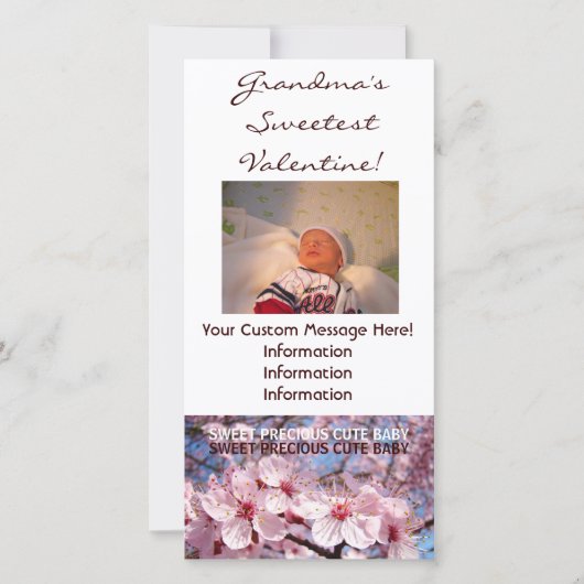 Oma's Allerliefste Valentijn! Foto Kaarten Custom (Voorkant)
