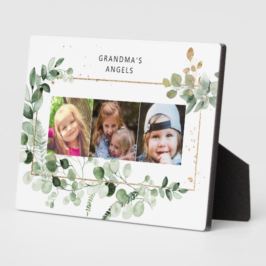 Oma's Angels Eucalyptus Multi-Photo White Fotoplaat (Zijkant)