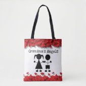 Oma's Angels Kinderen Silhouet Tote Bag (Voorkant)