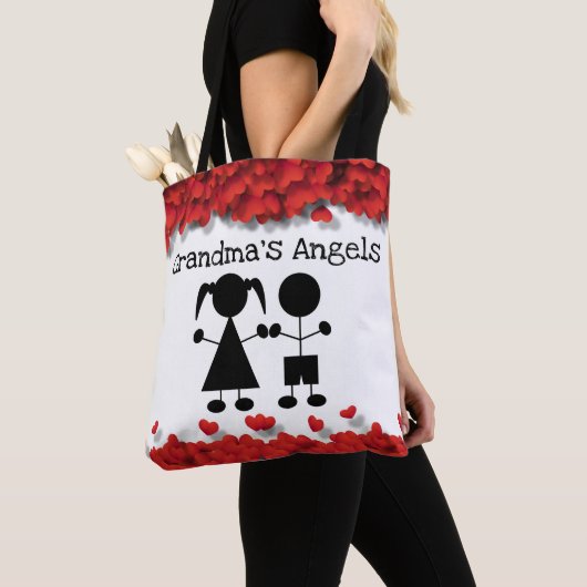 Oma's Angels Kinderen Silhouet Tote Bag (Dichtbij)