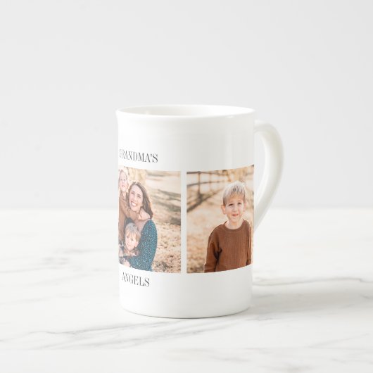 Oma's Angels Multi-Photo Collage Porselein Kop (Voorkant rechts)