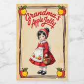 Oma's Apple Jelly  Voedselcontainer Etiket (Enkel label)