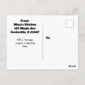 Oma's Apple Pie Day Recept Kaart (Achterkant)