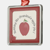 Oma's Apple Pie Silver Ornament (Links)