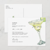 Oma's Baby shower Margarita Shower Uitnodiging Briefkaart (Voorkant / Achterkant)