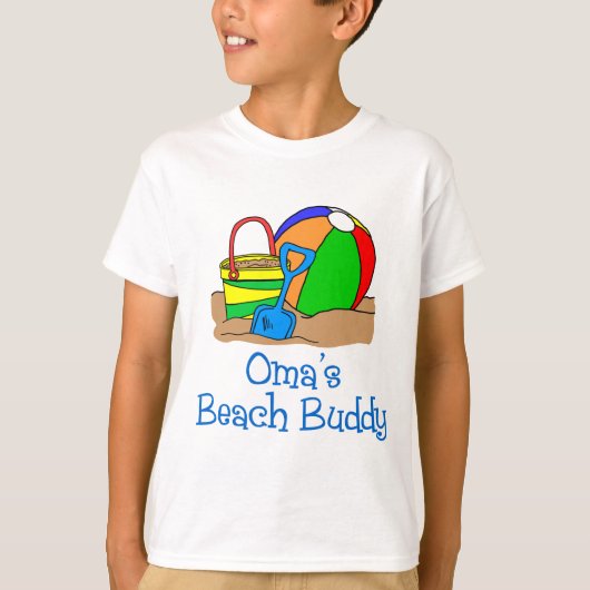 Oma's Beach Buddy T-shirt (Voorkant)