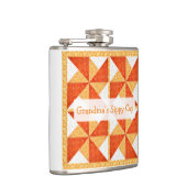 Oma's Bekertje Quilt Uitzicht Heupfles (Rechts)