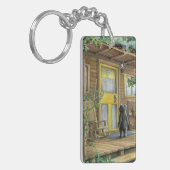 Oma's bezoekers sleutelhanger (Voorkant Links)