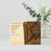 Oma's Bijbel uit 1895 Briefkaart (Staand voorkant)