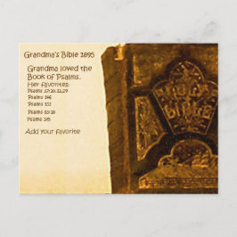 Oma's Bijbel uit 1895 Briefkaart