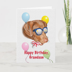 Oma's Birthday Card met Labrador Dog Kaart
