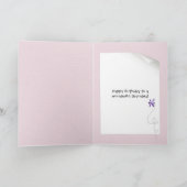 Oma's Birthday met glitter-blokkaart Kaart (Binnen)