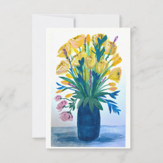 Oma's Bloemen dank u / notitiekaarten