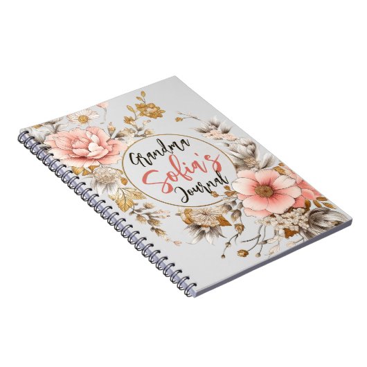 Oma's  Bloemen: Hartverwarmend Notitieboek (Rechterzijde)