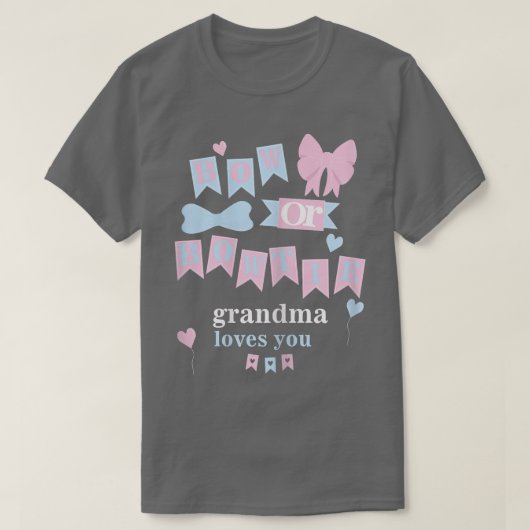Oma's Bow of Bow Stropdas Grandma houden van je se T-shirt (Design voorkant)