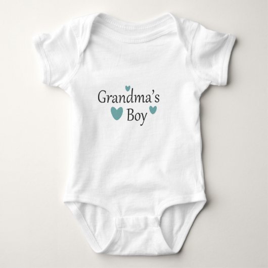 Oma's Boy Baby Shirt (Voorkant)