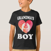 Oma's Boy Grandson Gift T-shirt (Voorkant)