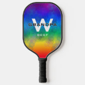 Oma's Bubbles Paddle Rainbow Monogramed (Voorkant)