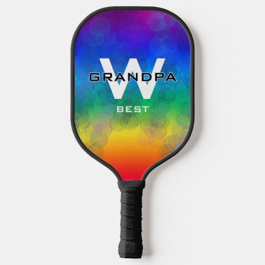 Oma's Bubbles Paddle Rainbow Monogramed (Achterkant)